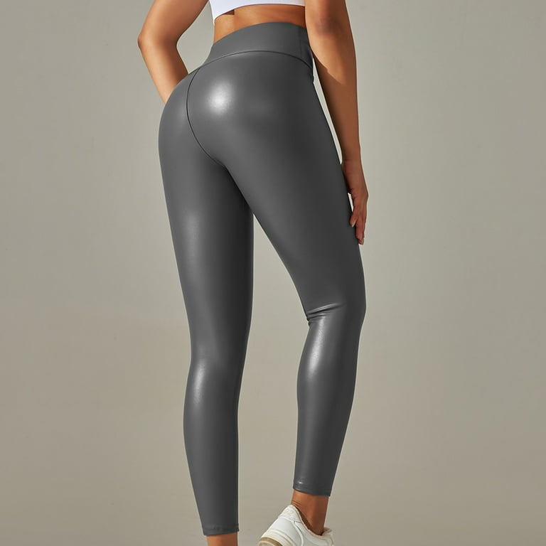 Leather leggings workout discount