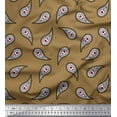 thumbnail image 2 of Soimoi Brown Rayon Fabric Floral & Paisley Printed Fabric 1 Yard 56 Inch Wide, 2 of 3