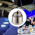 thumbnail image 4 of 4X Led Light Drink Holder Led Recessed Stainless Steel Cup Drink Holder Cup Shape for Car Marine Boat, 4 of 6