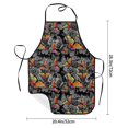thumbnail image 2 of Yiaed Multicolored Butterflies C Print Kitchen Apron with Hand Wipe Pockets,Big Pocket,Aprons for Women with Pockets, Waterproof for Cooking Baking, 2 of 7