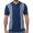 Blue, variant on Sngxgn Men's Short Sleeve Regular Fit with Polo Shirt(Khaki,L)