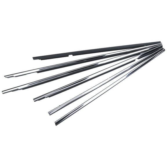 6Pcs Door Window Molding Trim Car Outside Door Window Seal Belt Weatherstrip for Toyota Land Cruisers FJ80/ FZJ80/ HDJ80 1991-1998, Replaces 7566060020 7571060021