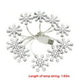 thumbnail image 3 of Christmas Lights Snowflake String Lights - 65 Inch 10LED Warm White String Lights USB Operated Christmas Decorations Snowflake Decor for Bedroom Mantle Fireplace Porch, 3 of 6
