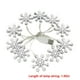 thumbnail image 3 of Tira de luces LED navideñas con batería y copos de nieve blancos, decoración navideña con colgante de muñeco de nieve y árbol de Navidad., 3 of 7