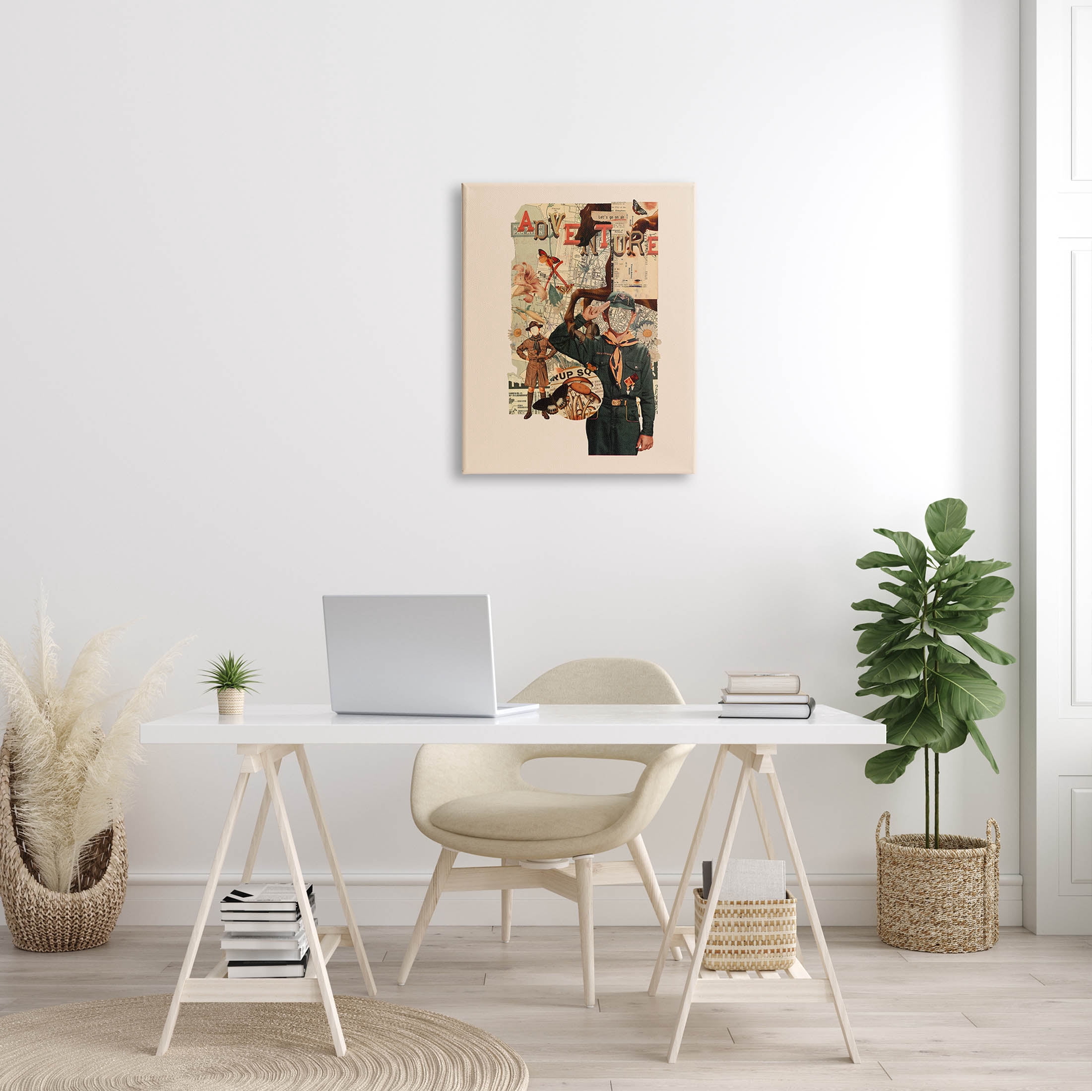 Stupell Industries Surreal Adventure Botanical Collage Graphic Art Gallery Wrapped Canvas Print Wall Art, Design by Matheus Lopes Castro