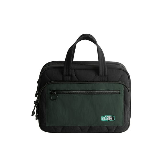 BAGSMART Walker 12.6" Polyester Toiletry Bag Water Resistant Black (BM0108140AN298)