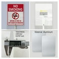 thumbnail image 4 of Ymaotrade No Smoking Within 25 Feet Of Any Door Or Window Yard Sign with Stakes 8in×12in,Sturdy Aluminum Sign, Street, Road Private Property Sign for Outdoor Yard Lawn, 4 of 7