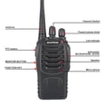 thumbnail image 3 of Radios bidireccionales Walkie Talkies de largo alcance para adultos con auriculares, radio portátil recargable de 16 canales de 2 vías con linterna, batería de iones de litio y cargador (paq, 3 of 5