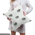 thumbnail image 5 of Ambesonne Charcoal Grey Fabric by the Yard Upholstery, Monotone Tree Motifs, 3 Yards, White, 5 of 5