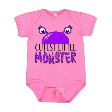 

Inktastic Cutest Little Monster- Purple Monster Gift Baby Boy or Baby Girl Bodysuit