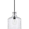 thumbnail image 2 of 325717MB-HomePlace-One Light Pendant Matte Black Finish with Clear Water Glass, 2 of 2