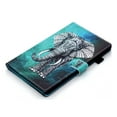 thumbnail image 5 of for iPad 10th Generation 10.9" (2022) with Pencil Holder Leather Multi-Angle Viewing Folio Magnetic Stand Wallet Card Slot with Auto Sleep Wake Smart Cover for iPad 10.9 Inch 2022, Elephant, 5 of 9