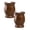 Brown 2pack, variant on 2Pcs Traditional Mate Tea Cup, Stainless Steel Cup, Double-Walled, Easy to Clean Stainless Steel Mini Lightweight Handy Gift Cup Multi Functional Practical Mate Tea Cup Heat insulation