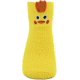 thumbnail image 2 of Calcetines de dormir cálidos de invierno para mujer, de forro polar coral, con estampados de animales peludos, bonitos calcetines de suelo, talla única, forma de pato amarillo, 2 of 5