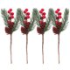thumbnail image 3 of 4pcs Decoraciones de Navidad Lifelike Berry Ramas Ornamentos para el hogar (color surtido), 3 of 5