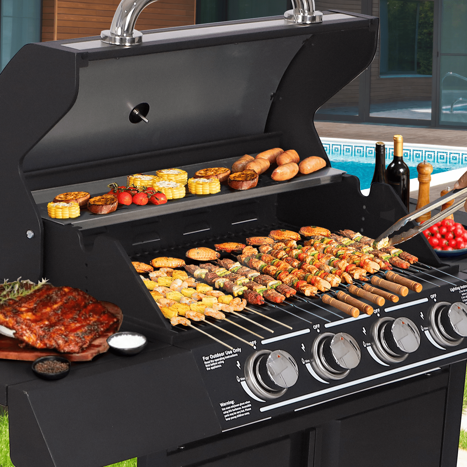 best 4 burner bbq