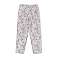 thumbnail image 5 of Xecao Orchids Flowers Women's Straight Lounge Pajama Pants: The Epitome of Relaxed Sleepwear, 5 of 9