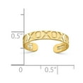 thumbnail image 4 of 14K Yellow Gold Ring Band Toe X & O Pattern, 4 of 5