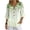Boho Leaf, variant on Womens Linen Blouses 3/4 Sleeve Size M Button V-Neck Linen Tunic Breathable Dressy Summer Blouse Shirt, Western Cactus