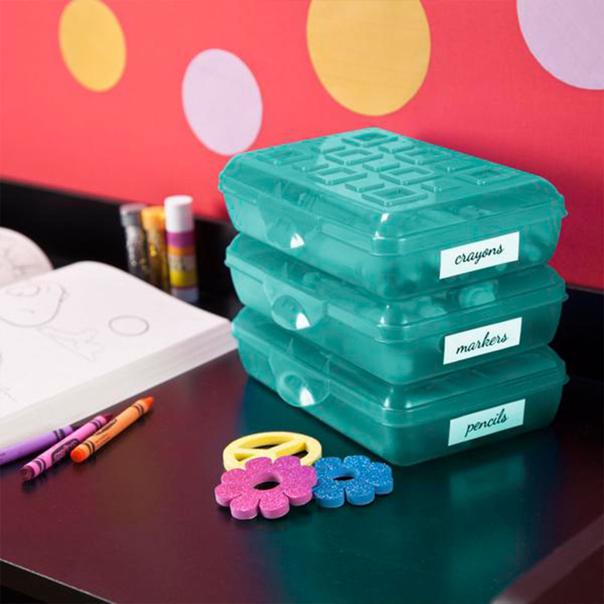 Sterilite School Supply Pencil Box - Blue : Target