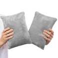 thumbnail image 3 of Camping Essentials,Mini Neck Pillow,Tiny Cushion for Pet,Soft and Breathable,Portable Pillow,Machine Washable,Travel Pillow,Memory Foam Mini Pillow for Neck,Wrist,Lumbar and Knee,Grey,2PC,11"x7", 3 of 8