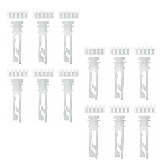 LEEYNEER 12Sets Vertical Blind Repair Carrier with Stem Vertical Blinds Repair White Blinds Replacement Parts Window Blind for Broken Missing Vertical Blinds Repairing