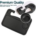 thumbnail image 4 of Zone Tech Multi-Functional Portable Car Laptop and Food Steering Wheel Tray - Black Table/Car Vehicle Seat Portable Mount Tray Laptop Notebook Table Eating Desk, 4 of 7