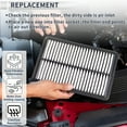 thumbnail image 6 of Unique Bargains Engine Cabin Air Filter Combo Set Filter Kit Air Filter Cleaner Element No.1722051BH00/80292TF0G01 for Honda HR-V 1.8L 2016-2022 1 Set, 6 of 8