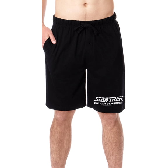 Star Trek The Next Generation TNG Mens' TV Show Logo Sleep Pajama Shorts