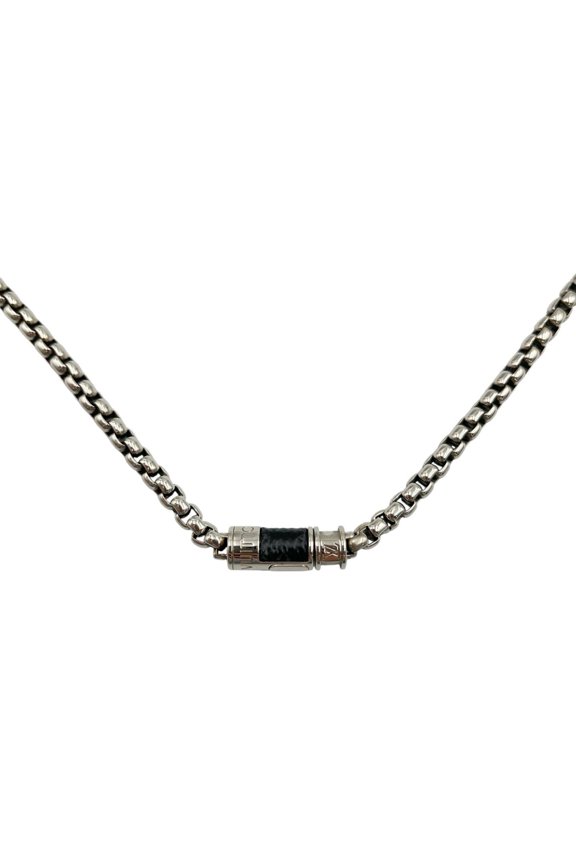 Pre-Owned Louis Vuitton LOUIS VUITTON Necklace Collier Chain Monogram Eclipse M62588...