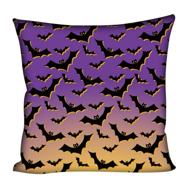 Funda de almohada de Halloween, funda de cojín para sofá, agradable para la piel, para silla de salón. mi