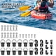 thumbnail image 2 of Kayak D Ring Con Tornillo Kayak Deck Loops Kit Con Tornillos J-Hooks Bungee Cord Ends Para Kayaks Canoas Boats Fishing Vogacara VI011418-00, 2 of 6