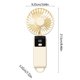 thumbnail image 4 of Ventilador de Escritorio Portátil y Plegable de 5 Velocidades | Ventilador Pequeño de Mano Recargable Por Usb con Pantalla Led | Funcionamiento Silencioso | Aspas Desmontables | Cuerda para Colgar De, 4 of 6