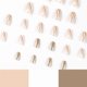 thumbnail image 4 of 24-Pack Women's Wear Nails Oval French Love Platinum Powder Lines Waves For Summer DIY Nail Tools Full Coverage Nail Stickers, 4 of 5