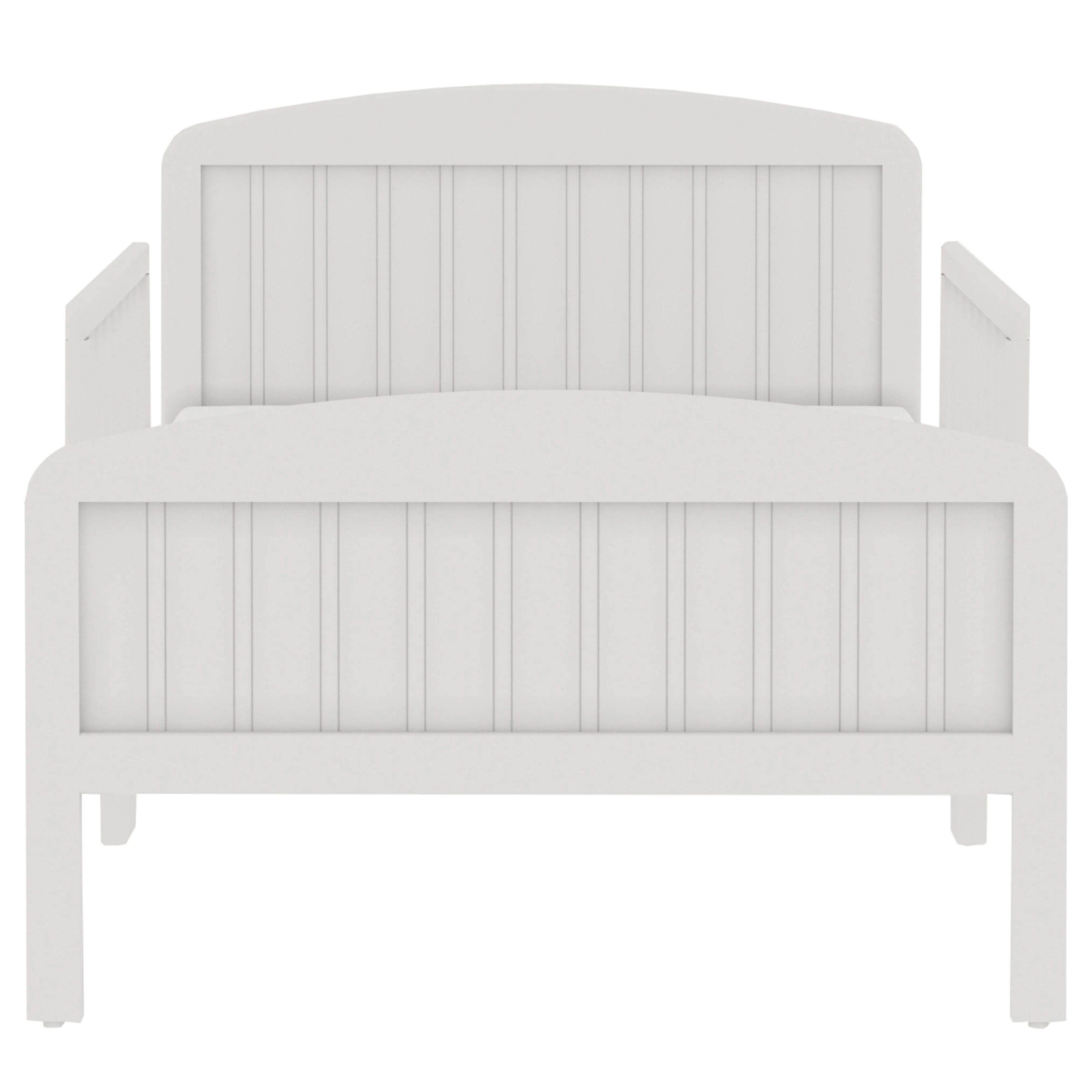 BK Furniture Harrisburg XL Wooden Toddler Bed, Off-White