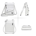 thumbnail image 5 of PULLIMORE Small Crossbody Bags for Women Lightweight Vintage Soft PU Leather Cell Phone Purse Wallet Shoulder Bag Handbags, White, 5 of 9