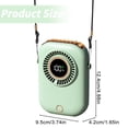 thumbnail image 4 of CoreLiving Personal Fan, Portable Neck Fan with Hands Free Lanyard and Folding Bracket, USB Rechargeable Bladeless Mini Cooling Fans for Women and Travel, White, 4 of 10