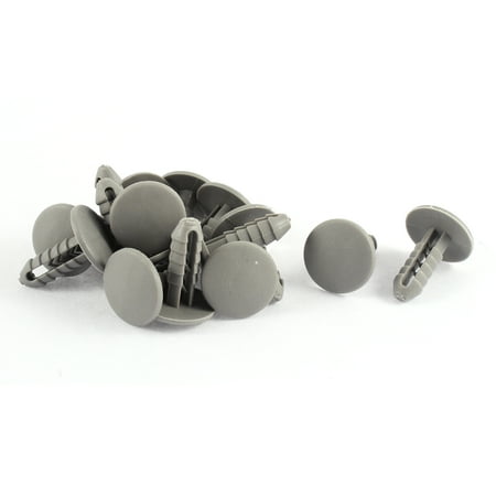 

Unique Bargains 15 Pcs 6 x 8mm Hole Gray Plastic Rivet Interior Trim Panel Retainer Clips for Car