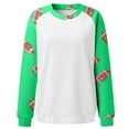 thumbnail image 3 of Tweang Long Sleeve Lightweight Shirts tunic tops hoodies for women Rugby Print Round Neck Long Sleeve Top Hoodless Sweatshirt oversized sweatshirt for women women sweatshirt crewneck Camouflage S, 3 of 4