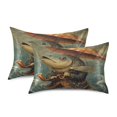 thumbnail image 2 of WOBOGO Strange Fish Satin Pillowcase Soft Smooth Envelope Design Comfortable Bedding Essentials 20×26in, 2 of 9