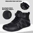 thumbnail image 4 of Kids Youth Wrestling Boxing Shoes for Boys Girls,Pure Black,3 Y, 4 of 7