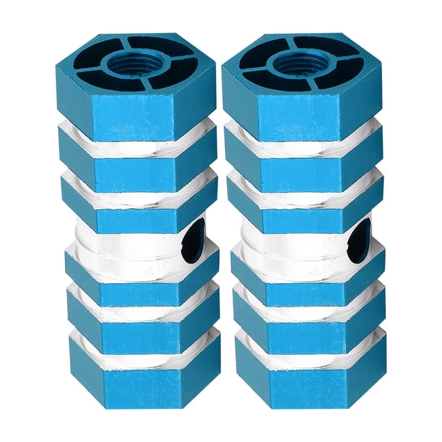 Clavijas de eje trasero de aleación de aluminio para bicicletas y BMX, color azul