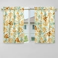 thumbnail image 3 of Fall Kitchen Curtains Valances and Tiers 3 Piece Set,Thanksgiving Watercolor Leaves Rod Pocket Short Kitchen Tier Curtain over Sink Window,Farmhouse Cafe Curtains for Kitchen Autumn Decor 36 Inch, 3 of 5