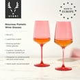 thumbnail image 3 of Viski Nouveau Wine Glasses for White and Red Wines, 22 oz, Set of 2, Pomelo, 3 of 5