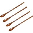 thumbnail image 1 of 4 Pcs Coffee Spoon Long Handle Natural Wooden Spoons Honey Spoons for Coffee Tea, Espresso, Hot Drinks, Ice Tea -Qin, 1 of 5