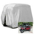 thumbnail image 2 of 4 Passenger Golf Cart Covers Waterproof, Oxford Outdoor Golf Cart Dustproof Covers, Covers for Most Golf Carts, Silver, 2 of 7