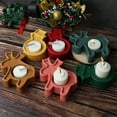 thumbnail image 1 of Ganfancp Molde para Velas de Navidad, Molde para Velas de Té, Molde para Velas de Resina, Portavelas Diy Ofertas Del Día Sólo En Línea 1X Molde de Silicona, 1 of 1