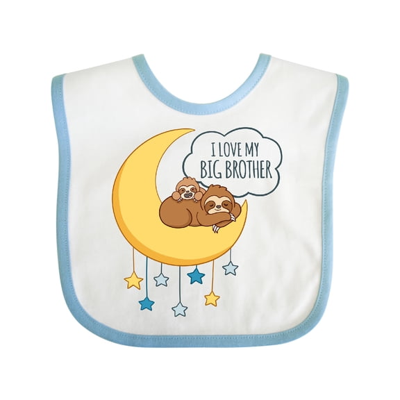 Inktastic I Love My Big Brother Boys or Girls Baby Bib