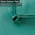 thumbnail image 4 of Superior Solid Comforter Down Alternative Bedding, Full, Turquoise, 4 of 13