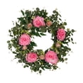 thumbnail image 2 of KLKCMS Spring Wreath for Front Door Decorative 21.65" for Wedding Living Room Shelf, 2 of 9